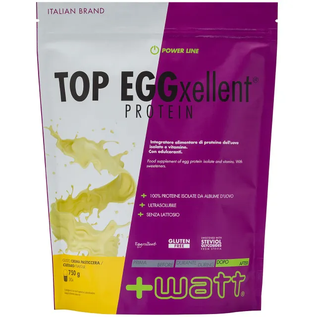 +WATT Power Line Top Eggxellent Protein proteine albume senza lattosio