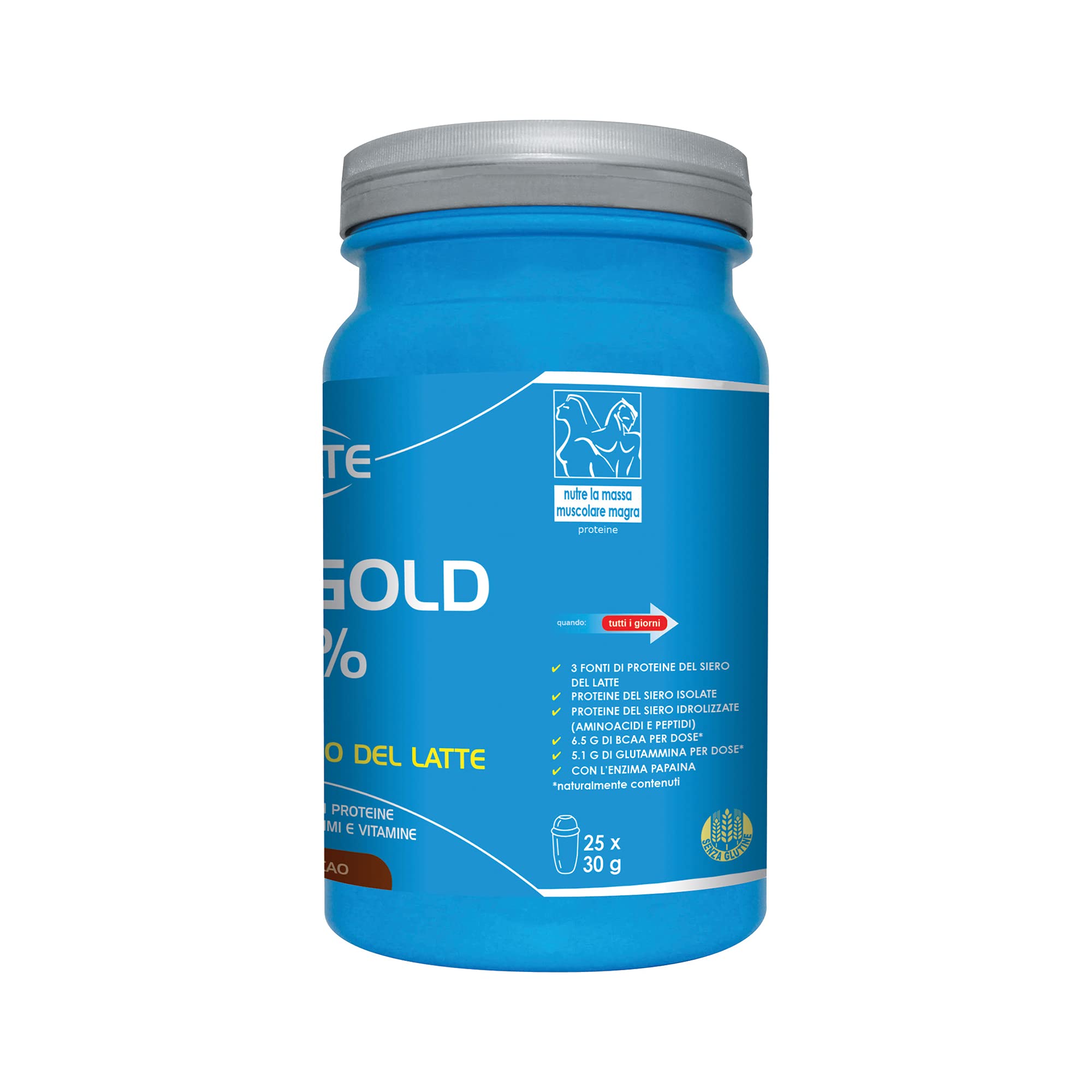 Ultimate Proteine Whey Gold 100% cacao proteine in polvere