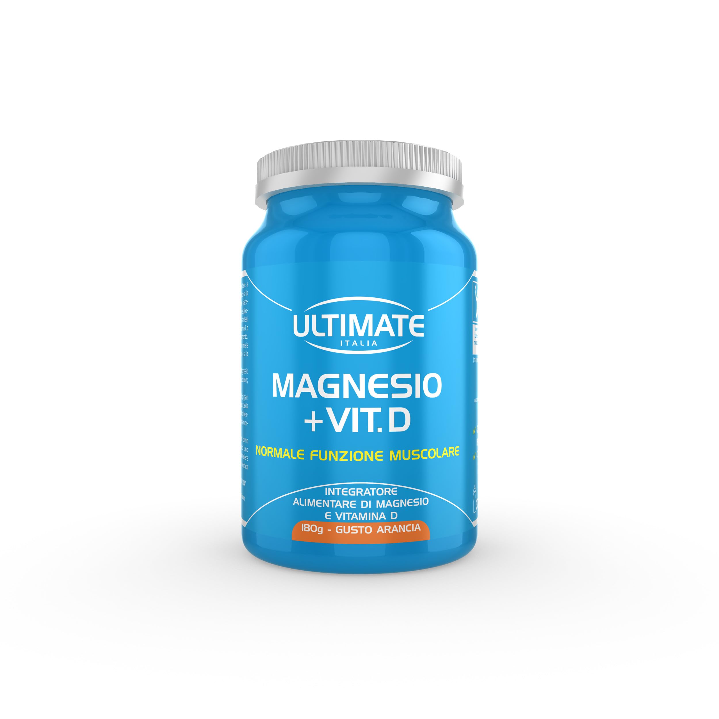 Ultimate Vitamine e minerali Magnesio + Vit. D integratore arancia 180 g