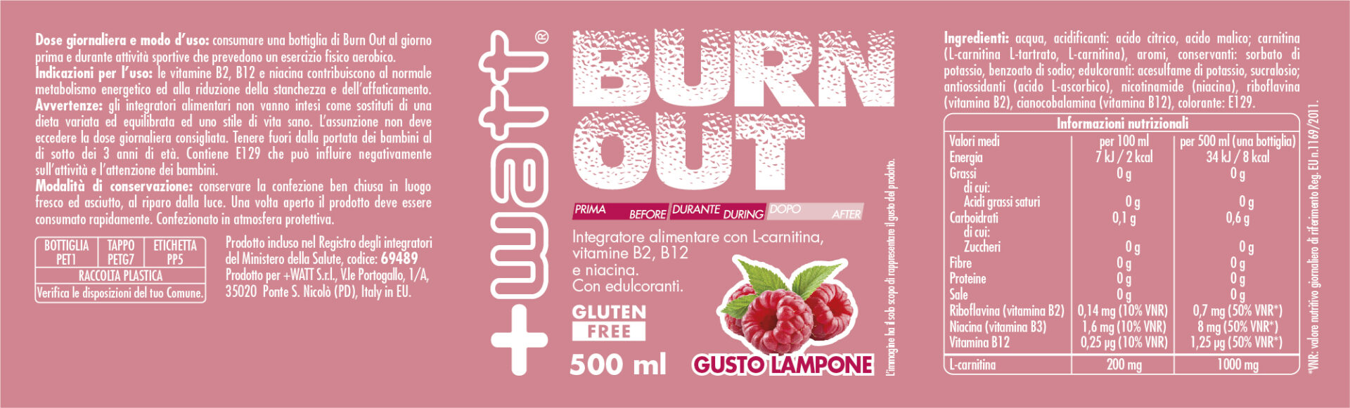 +WATT Advance Care Burn Out bevanda alla carnitina con vitamine