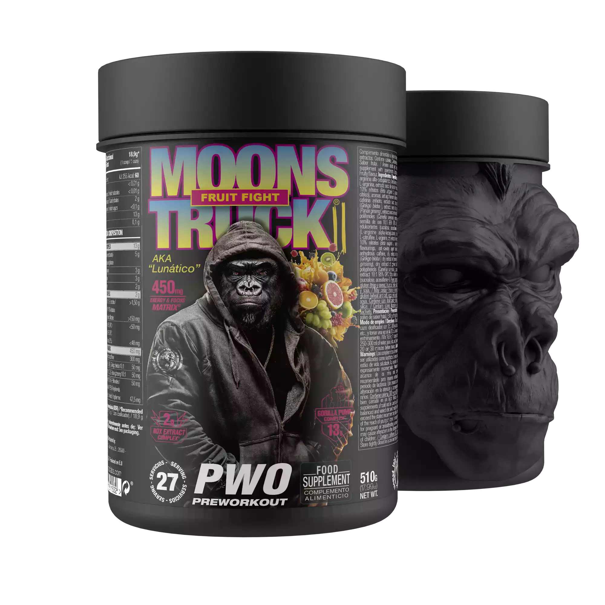 Zoomad Pre-Workout Moonstruck® II pre-workout fragola 510 g