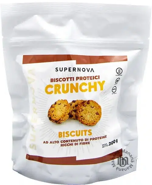 Wellness Biscotti Proteici e senza Zucchero Crunchy Biscotto biscotti cioccolato vegetali