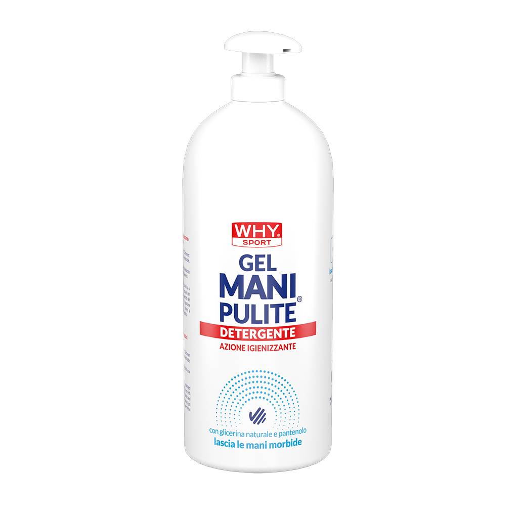 WHY SPORT Gel igienizzanti MANI PULITE® CON PANTENOLO gel mani 500 ml