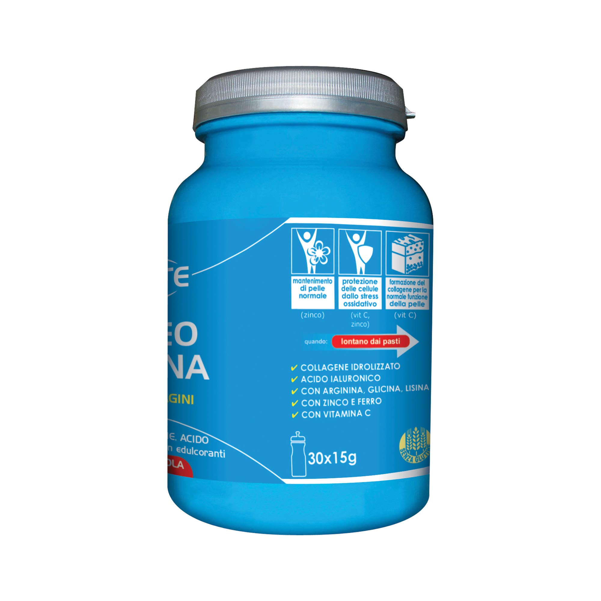 Ultimate Fitoterapici Proteo Dermina integratore collagene 450 g fragola