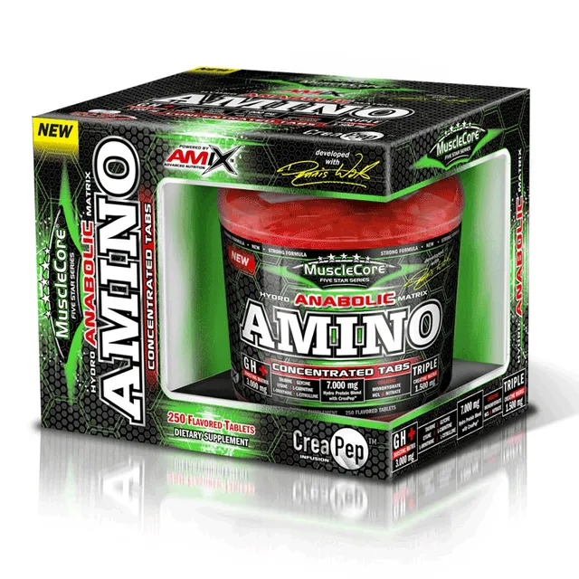 NEWTRITIONS Aminoacidi MuscleCore Anabolic Amino Concentrated con CreaPep compresse 250 compresse