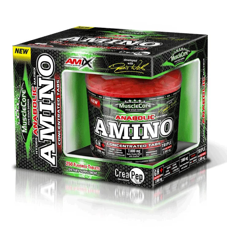 NEWTRITIONS Aminoacidi MuscleCore Anabolic Amino Concentrated con CreaPep compresse 250 compresse