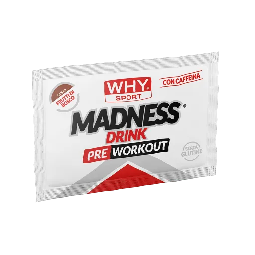 WHY SPORT Pre workout MADNESS DRINK FRUTTI DI BOSCO 7,3 g monodose