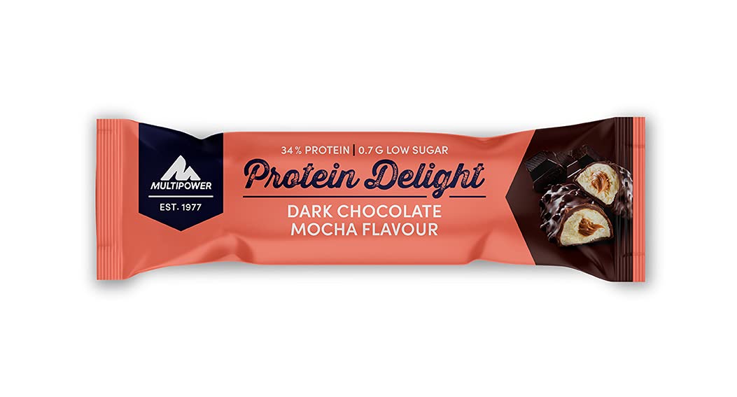 Multipower Protein Delight barretta proteica cioccolato fondente e caffè 18 x 35 g