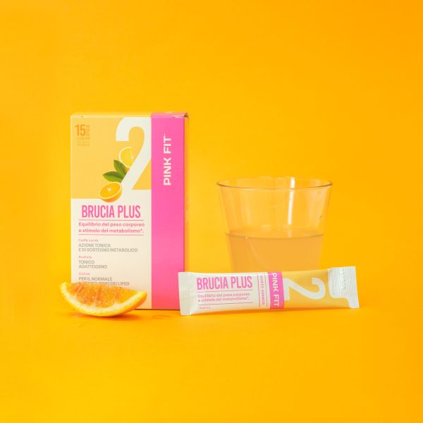 Wellness Dimagrimento Pink Fit Brucia Plus integratore 15 stick con guaranà