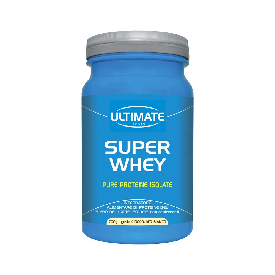 Ultimate Proteine Super Whey proteine isolate cioccolato bianco 700 g
