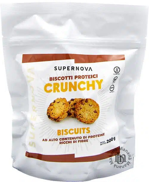 Wellness Biscotti Proteici e senza Zucchero Crunchy Biscotto biscotti cioccolato vegetali