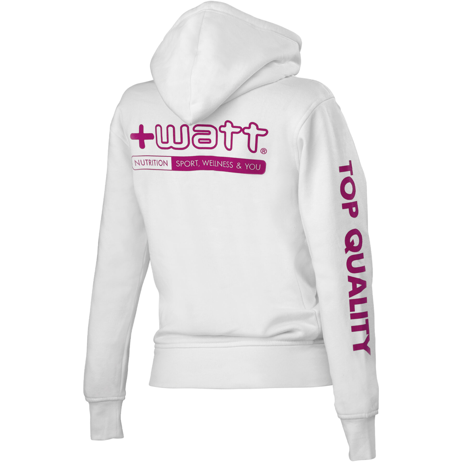 + WATT Accessori Felpa Top Quality Top People felpa donna bianca