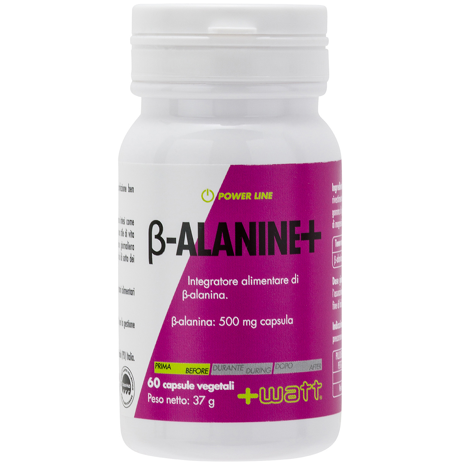 +Watt Power Line Beta-Alanine+ integratore in capsule vegetali
