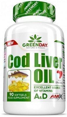 NEWTRITIONS Condizione GreenDay Cod Liver Oil integratore 60 capsule vitamina A e D