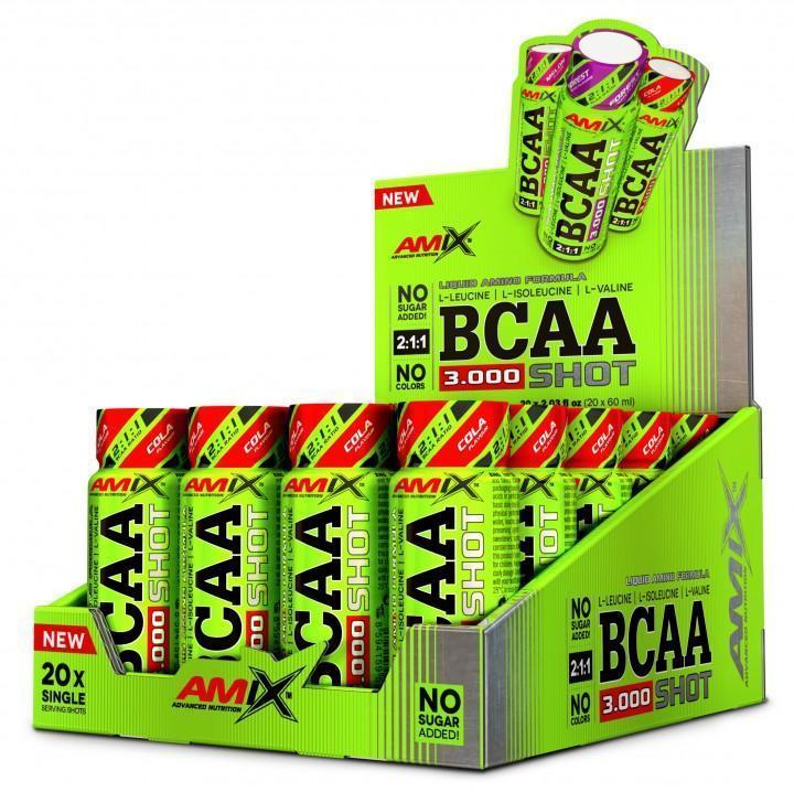 NEWTRITIONS Aminoacidi BCAA Shots aminoacidi 20 x 60 ml