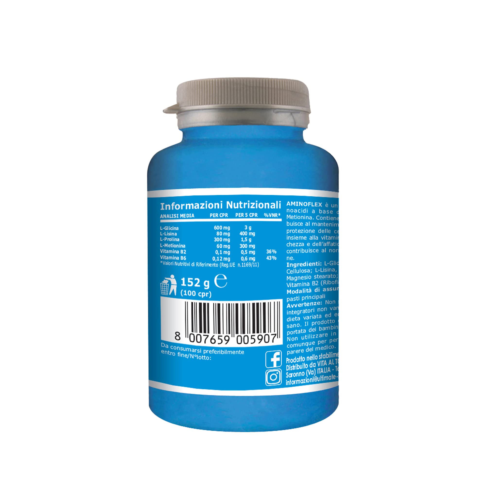 Ultimate Aminoacidi Aminoflex compresse 100 pezzi con vitamine
