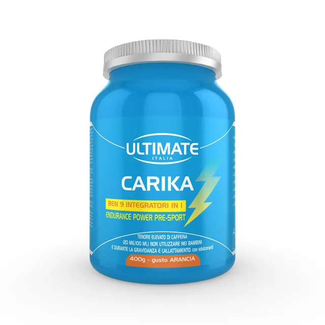 Ultimate Energetici Carika integratore pre sport arancia 400 g