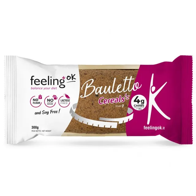Wellness Food Keto Bauletto Cereals pane proteico 300 g con semi