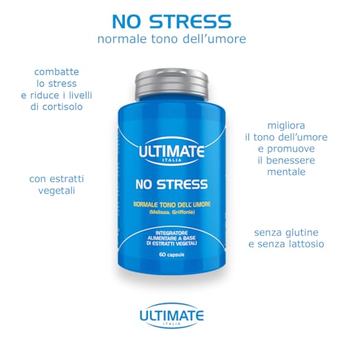 Ultimate Fitoterapici No Stress capsule 60 pezzi con estratti vegetali