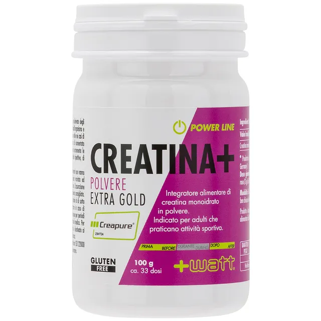 +WATT Power Line Creatina+ Extragold creatina monoidrato Creapure®