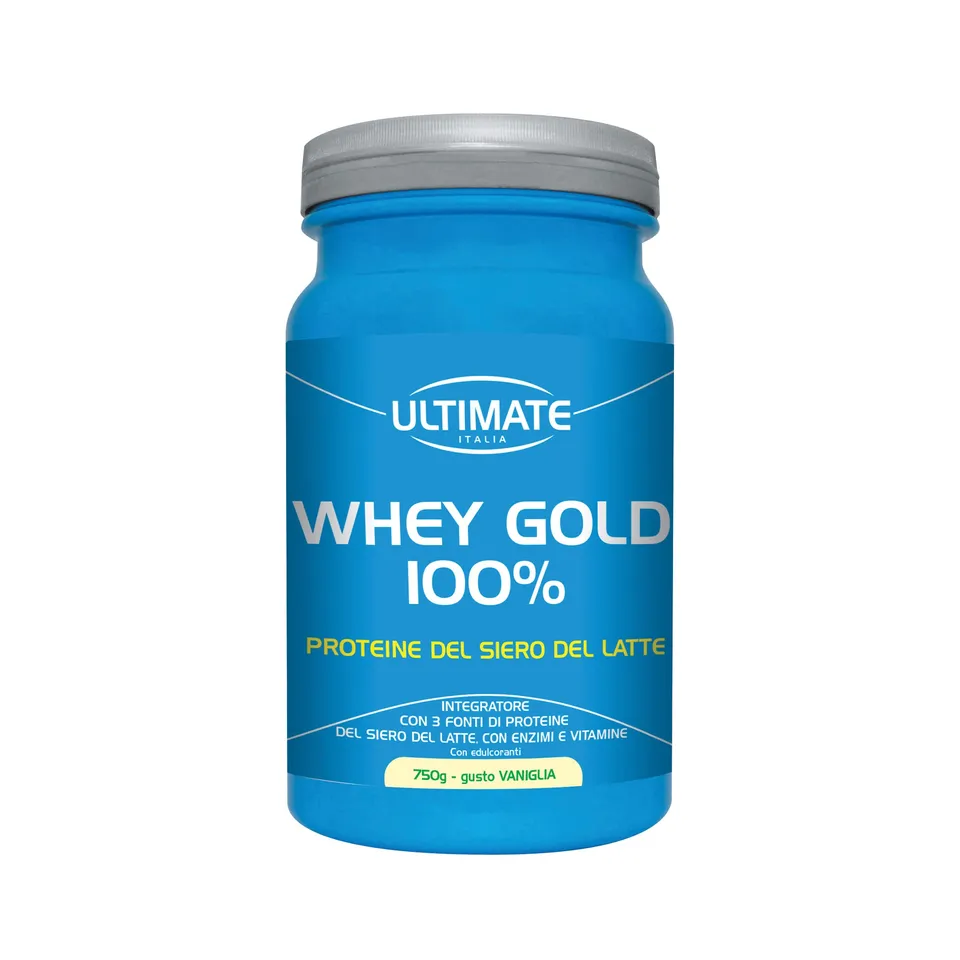 Ultimate Proteine Whey Gold 100% proteine vaniglia 750 g vitamina B6