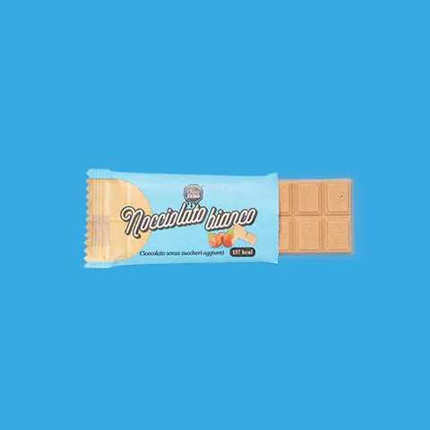 Wellness Biscotti Proteici e senza Zucchero tavoletta nocciolato bianco 3 x 25 g senza glutine