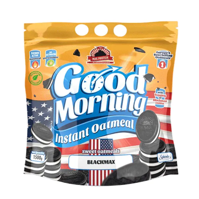 NEWTRITIONS Preparati Good Morning Istant Oatmeal Black Max farina d'avena 1500 g micronizzata