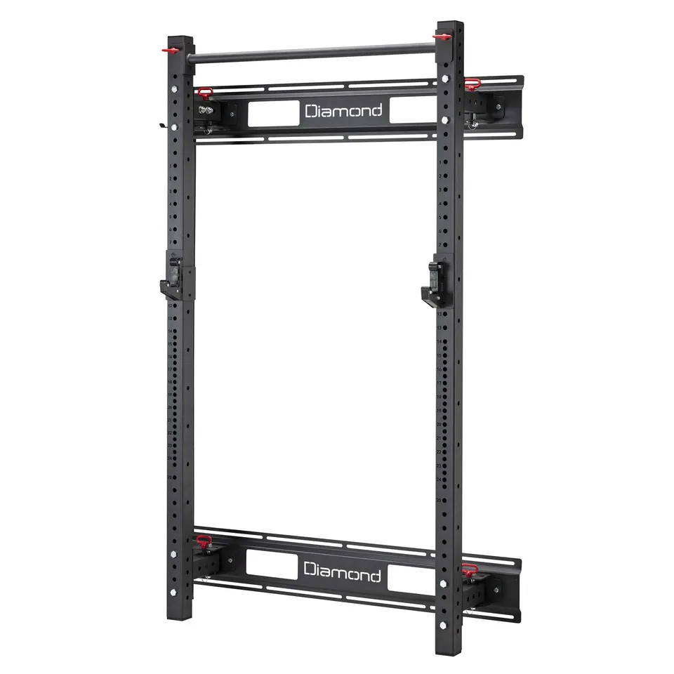 NEWTRITIONS Attrezzatura per l'Allenamento Foldable Power Rack rack pieghevole da parete