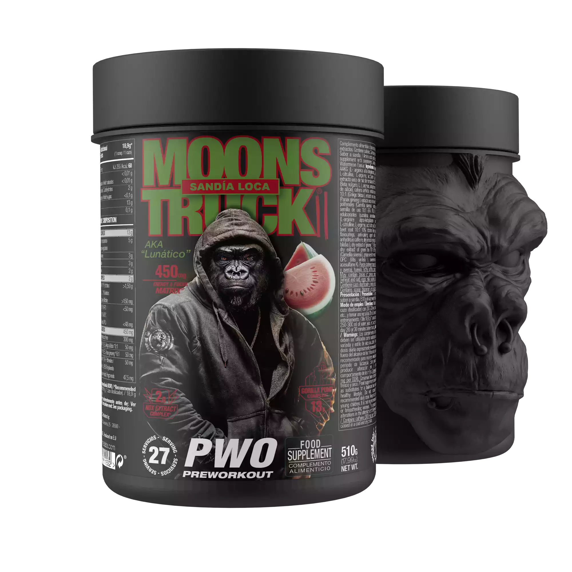 Zoomad Pre-Workout Moonstruck® II pre-workout fragola 510 g