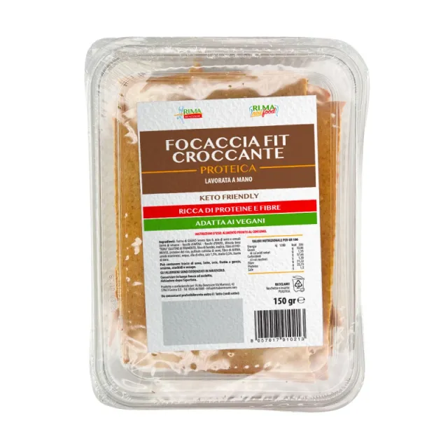 NEWTRITIONS Pane e prodotti da forno Focaccia Croccante Fit Proteica focaccia 150 g alla curcuma