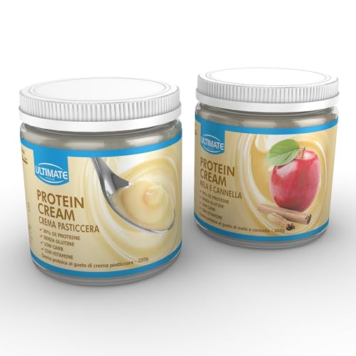 Ultimate Creme proteiche crema proteica 2x250 g mela e cannella low sugar