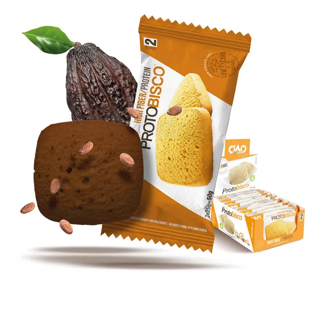Wellness Biscotti Proteici e senza Zucchero Protobisco CiaoCarb cacaco ST2 biscotti cacao 2 x 25 g
