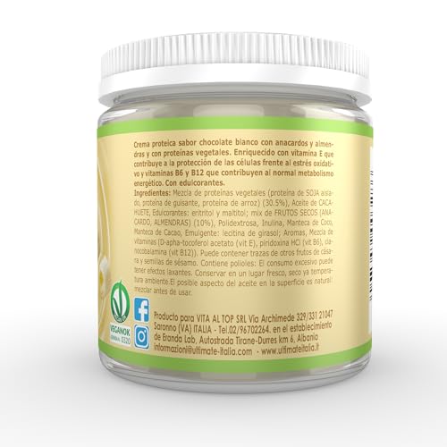 Ultimate Creme proteiche Protein Cream VEG crema proteica cioccolato bianco 2 x 250 g