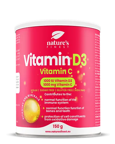 NEWTRITIONS Vitamine Vitamina D3 Vitamina C integratore 150 g