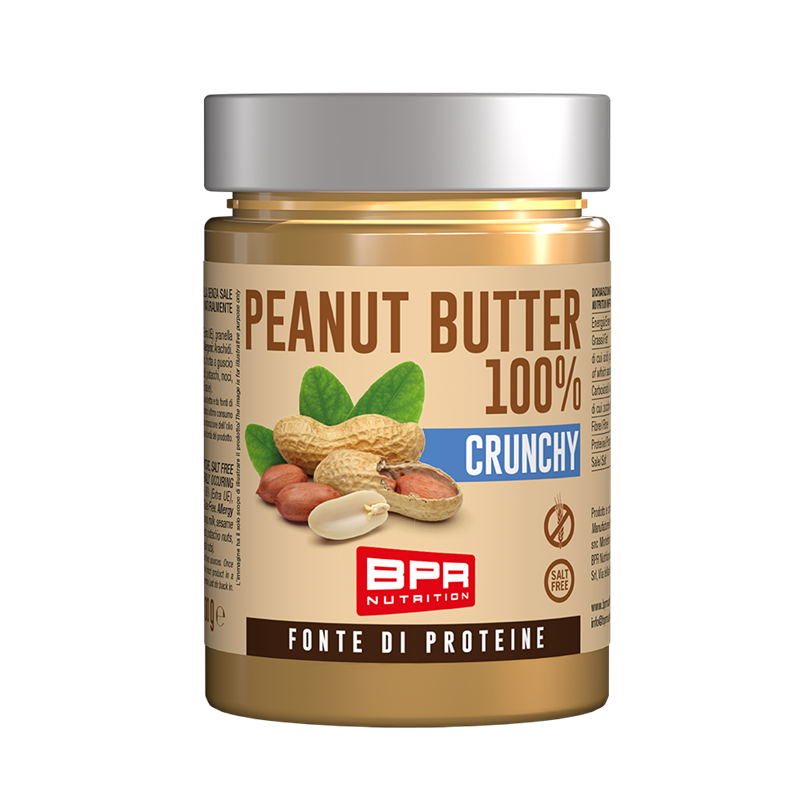 Wellness Burro D'Arachidi Peanut Butter 100% Crunchy pasta di arachidi croccante