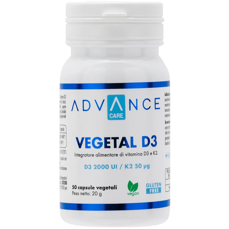 +WATT Advance Care Vegetal D3 vitamina D3 e K2 vegana