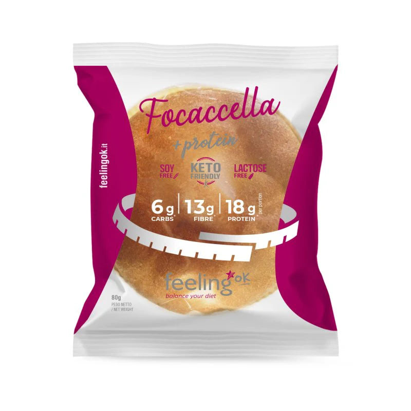 Wellness Food Keto Focaccella Keto focaccia 80 g a ridotto contenuto di carboidrati