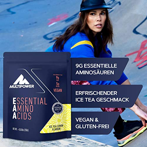 Multipower EAA EAA aminoacidi in polvere 250 g tè freddo al limone