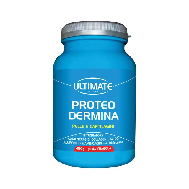 Ultimate Fitoterapici Proteo Dermina integratore collagene 450 g fragola