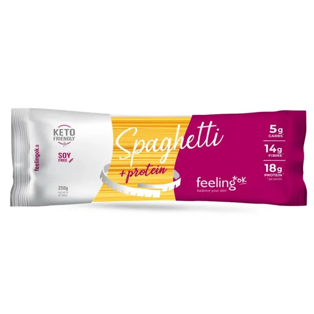 Wellness Food Keto Spaghetti +Protein spaghetti proteici 250 g a basso contenuto di carboidrati