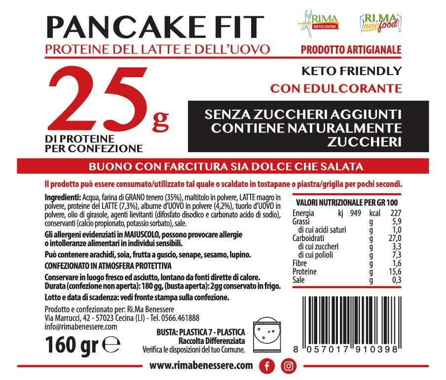 NEWTRITIONS Preparati Pancake Fit Proteico preparato per pancake 160 g