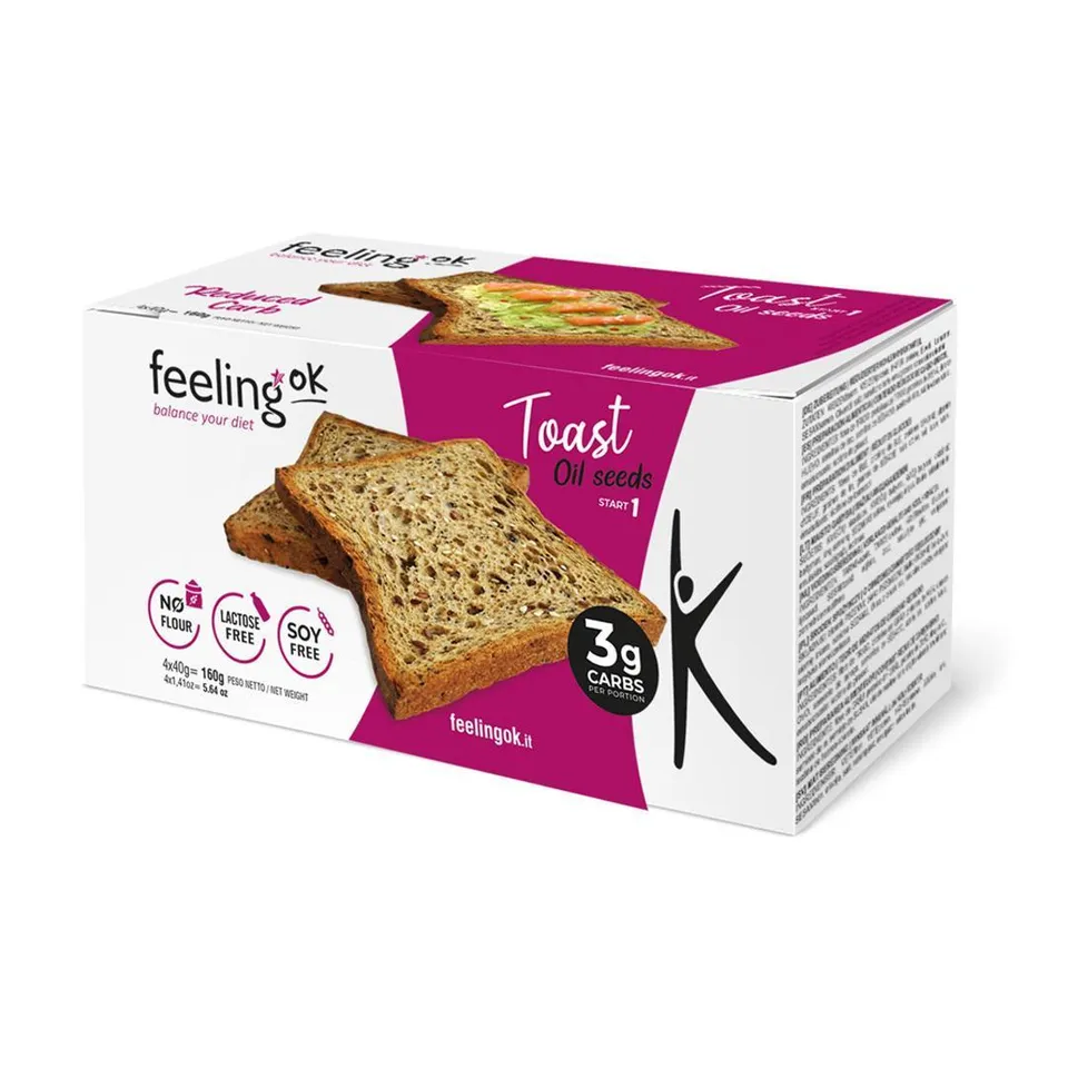 NEWTRITIONS Pane e prodotti da forno Toast Oil Seeds toast ai semi oleosi 160 g