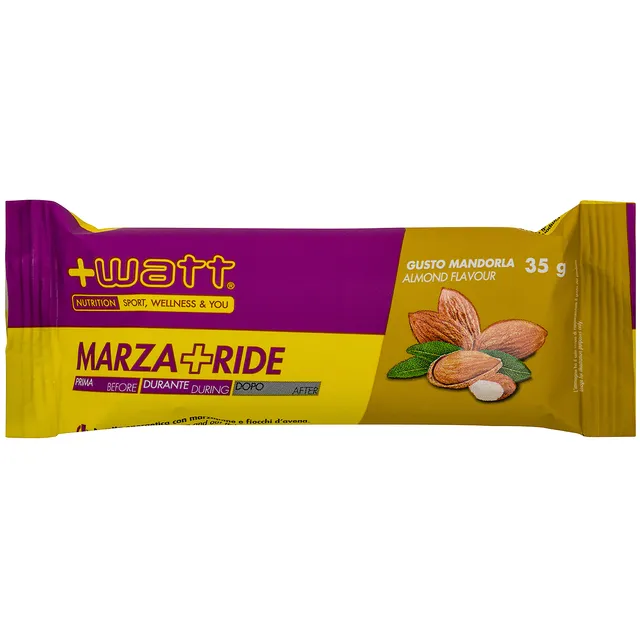 +Watt Endurance Line Marza+ Ride barretta energetica 35 g mandorla