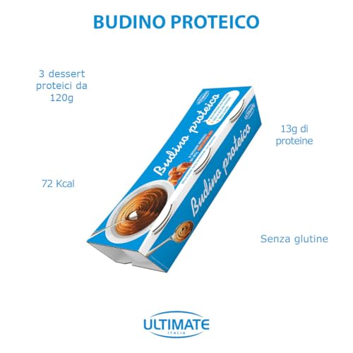 Ultimate Snack Budino proteico Caramel Mou 3 x 120 g senza glutine