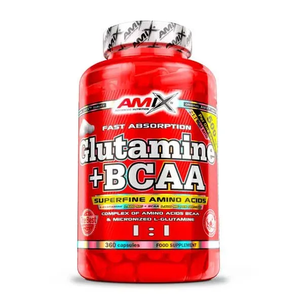 NEWTRITIONS Aminoacidi Glutamine + BCAA aminoacidi 360 cps