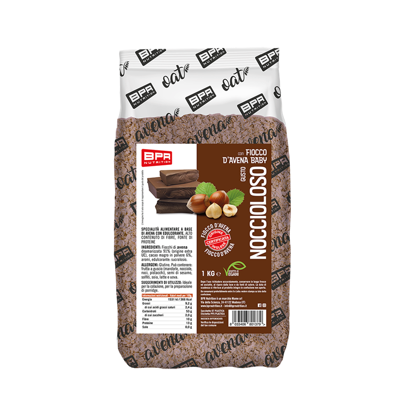 Wellness Muesli/Granola Porridge Oat Flakes Noccioloso fiocchi d’avena 1 kg