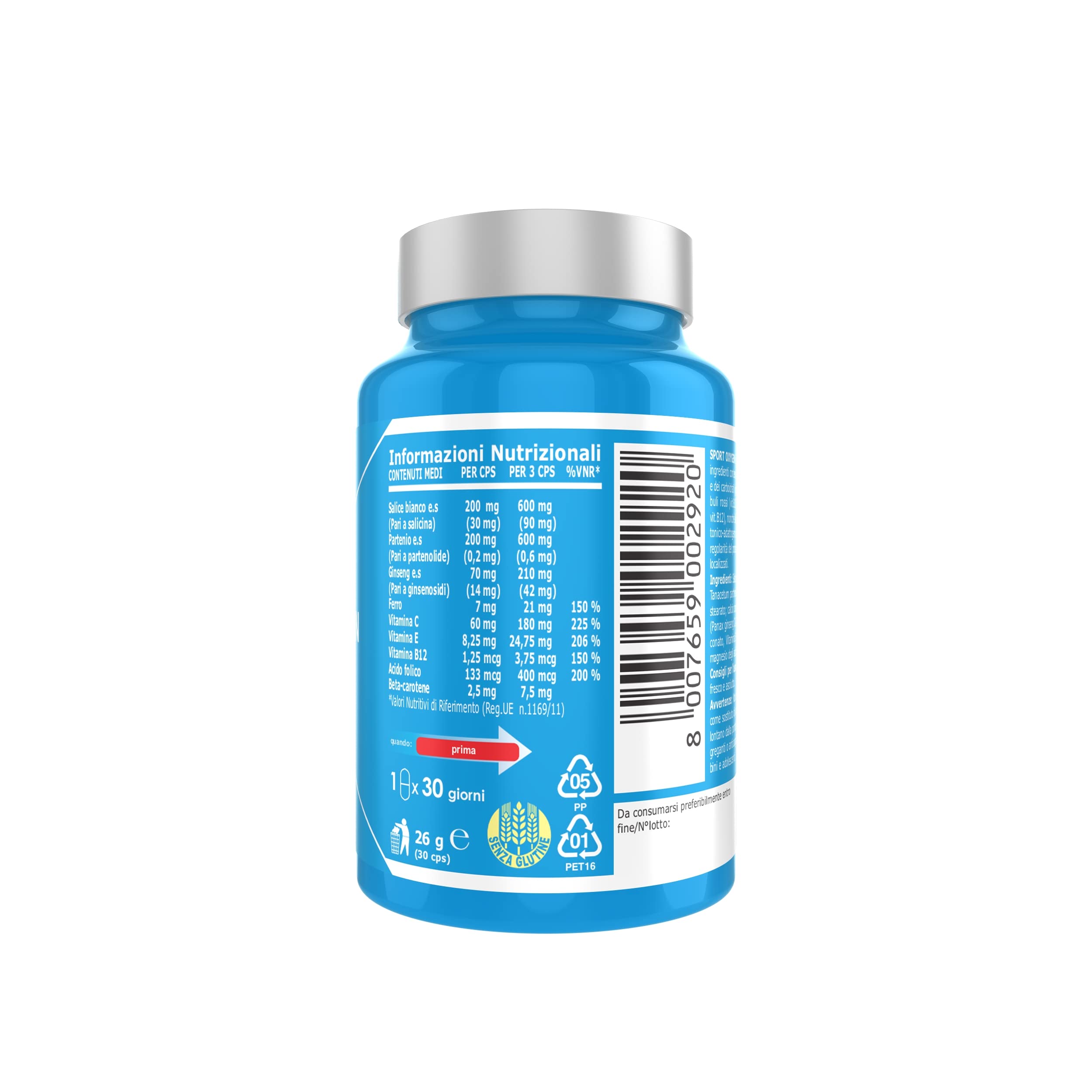 Ultimate Vitamine e minerali Sport Oxygen integratore 30 capsule neutro