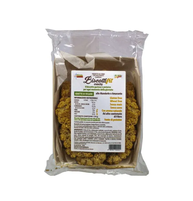 NEWTRITIONS Prima Colazione Biscotti Fit Crunchy biscotti 120 g mandorle e amaranto