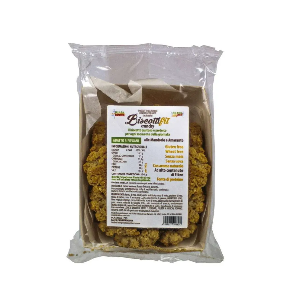 NEWTRITIONS Prima Colazione Biscotti Fit Crunchy biscotti 120 g mandorle e amaranto