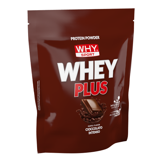WHY SPORT Proteine WHEY PLUS CIOCCOLATO INTENSO proteine 750 g